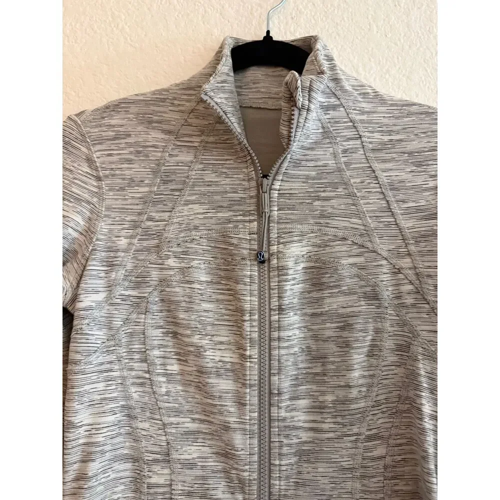 Lululemon Define Jacket Heathered Gray Full Zip Size 6